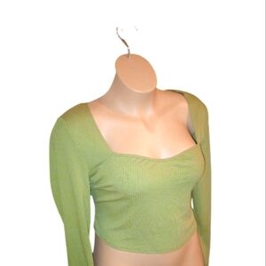 Matcha Green Crop top